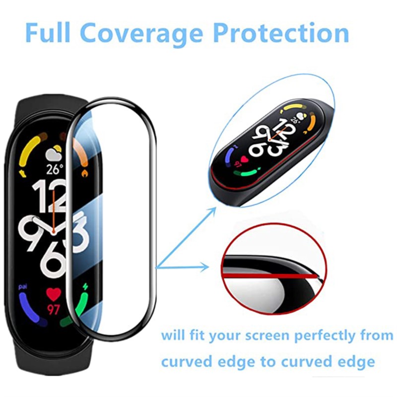 3D Full Screen Protector For X - مراجعة Smartwatch Band Accessories وسعره