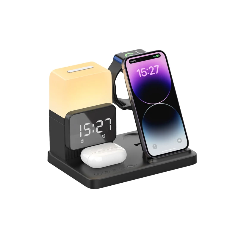 6 in 1 Wireless Charger Stand  - مراجعة Smartwatch X12 وسعره
