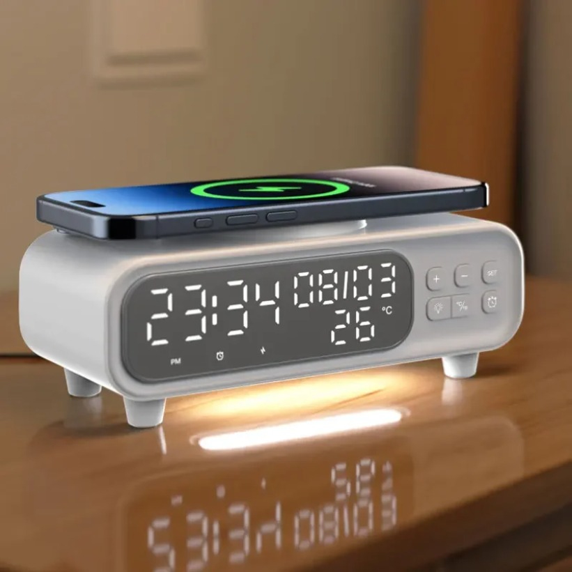 15W Wireless Charger Time Alar - مراجعة Wireless Charger Watch وسعره