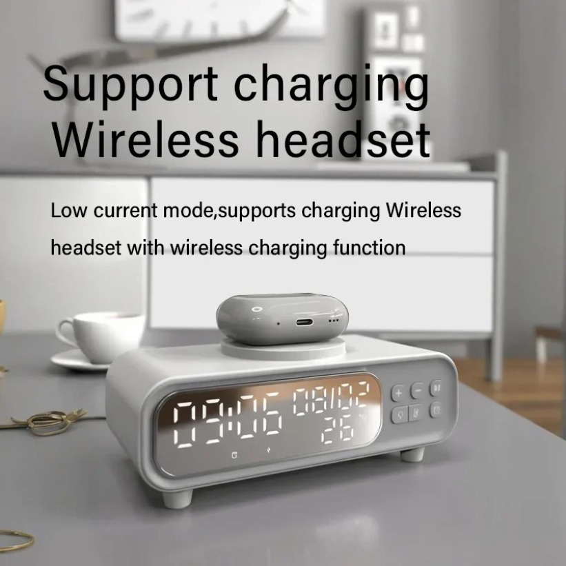 15W Wireless Charger Time Alar - مراجعة Wireless Charger Watch وسعره
