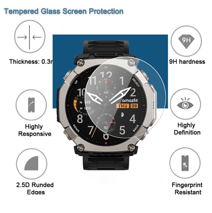 Tempered Glass for Amazfit Ama - مراجعة Amazfit Smartwatch Accessories وسعره