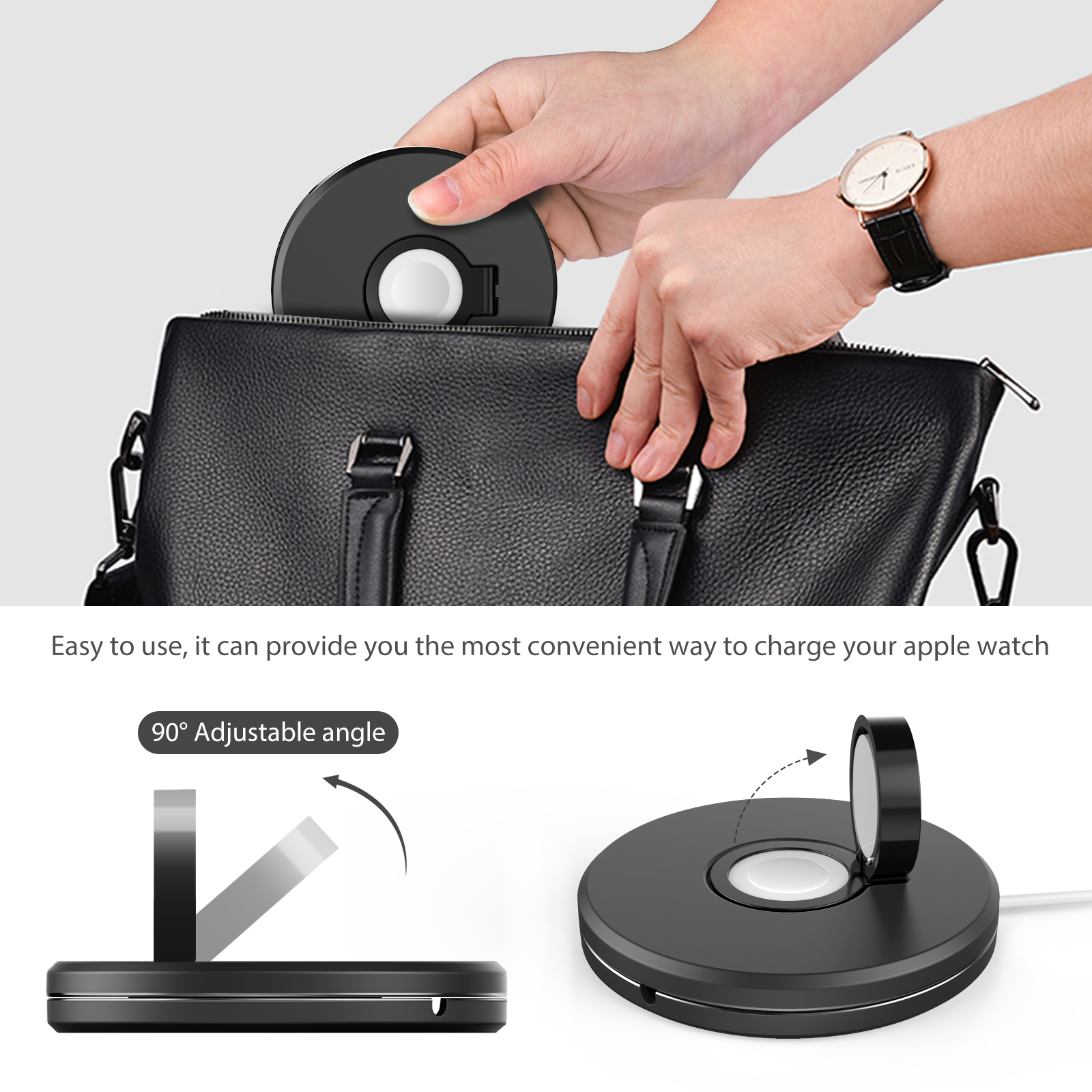 Charger Stand For Apple Watch  - مراجعة Watch Charger Cable وسعره
