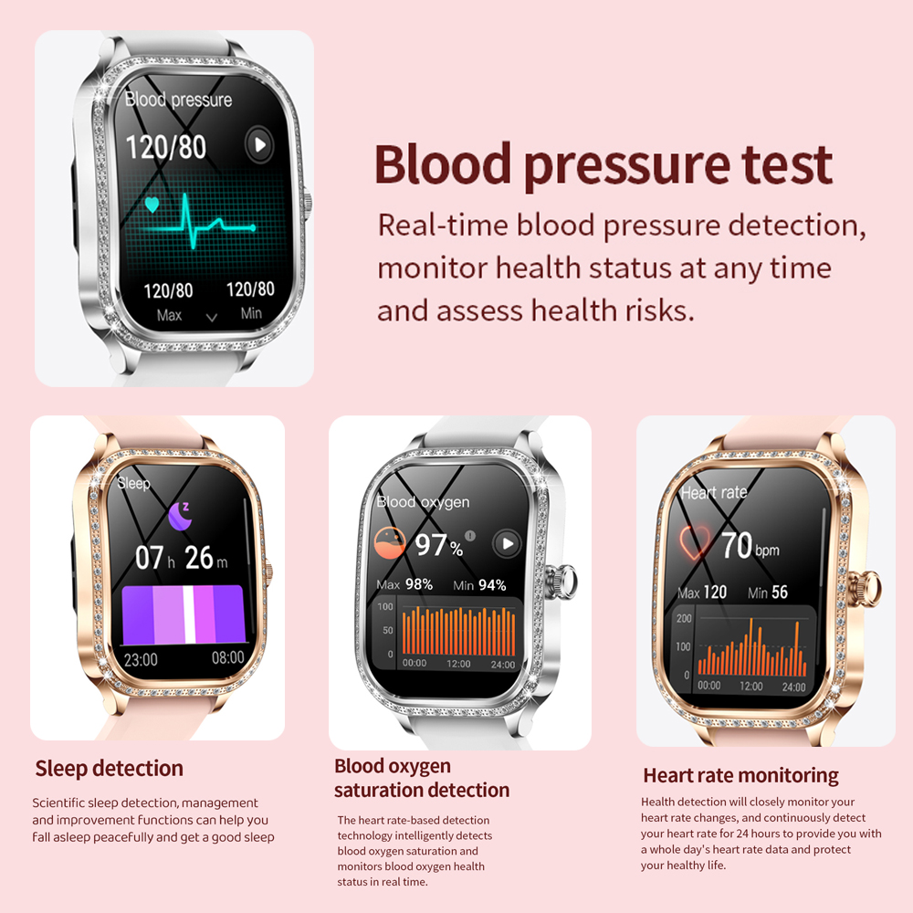 2026 New Fashion Women Diamond - مراجعة Smartwatch Face وسعره