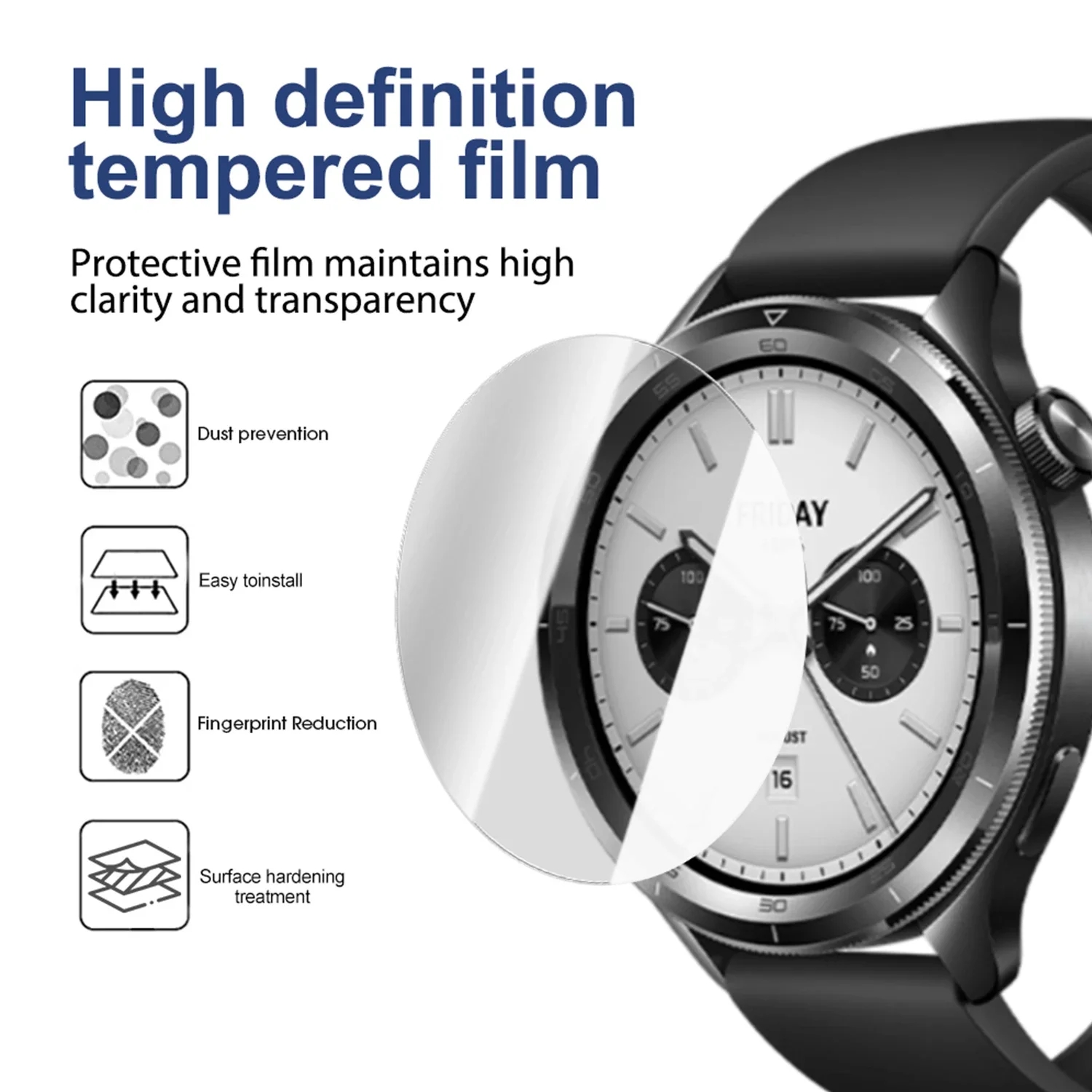 2PCS Tempered Glass For Xiaomi - مراجعة Xiaomi Smartwatch S4 Accessories وسعره