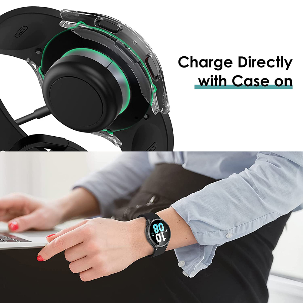 Tempered Glass+ PC Cover for S - مراجعة Accessories For Galaxy Watch 5 وسعره