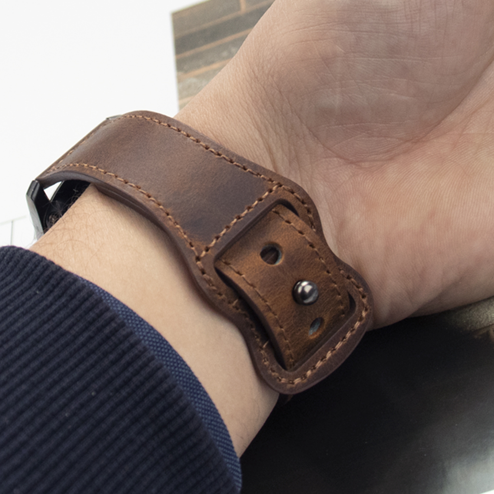 20mm 22mm Genuine Leather Watc - مراجعة Smartwatch Accessories Shop وسعره