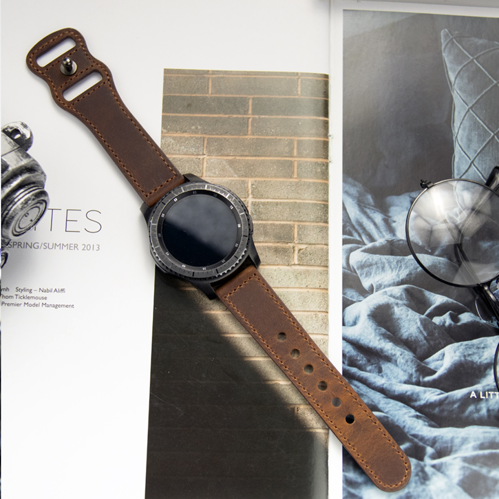 20mm 22mm Genuine Leather Watc - مراجعة Smartwatch Accessories Shop وسعره