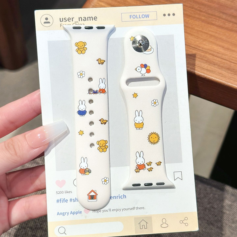 Kawaii Miffy Iwatch S1/2/3/4/5 - مراجعة Watch Case Bumper وسعره