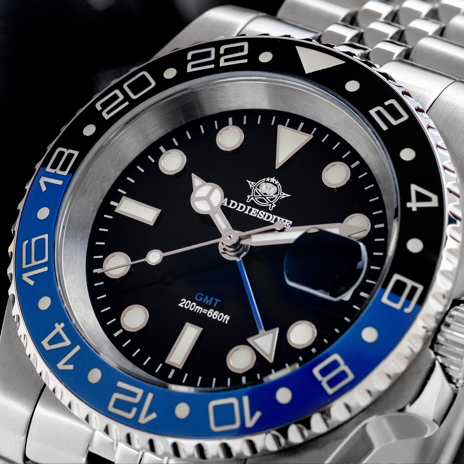 ADDIESDIVE AD2050 Luxury GMT W - مراجعة Ceramic Link Bracelet وسعره