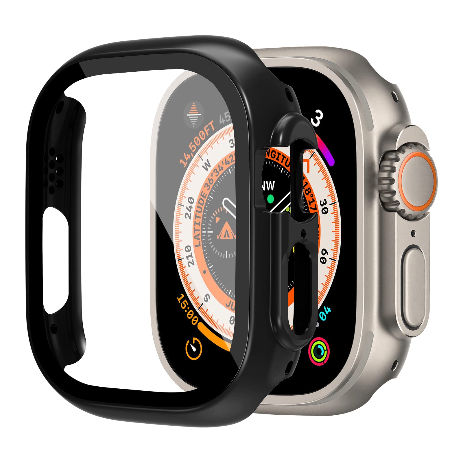 Glass+case For Apple Watch Ult - مراجعة Smartwatch Band Accessories وسعره