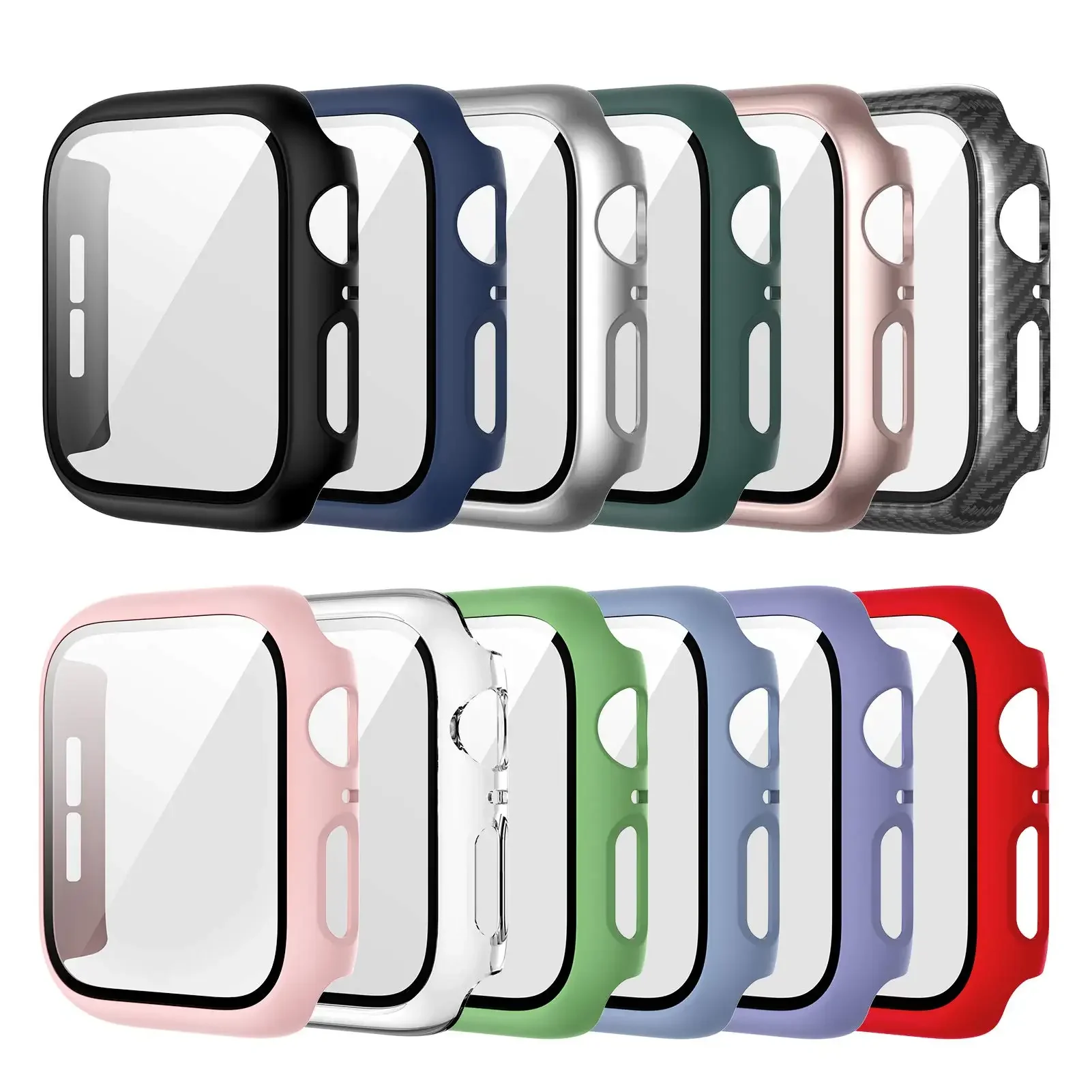 Tempered Glass+cover For Apple - مراجعة Garmin Smartwatch Accessories وسعره