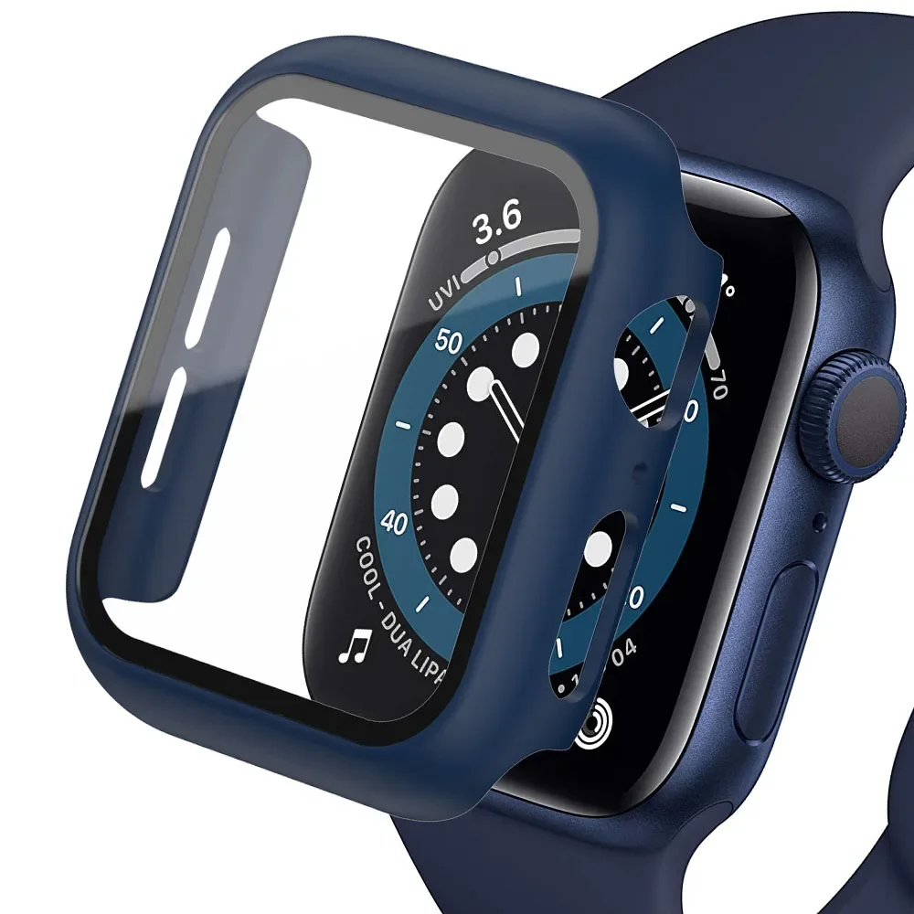 Tempered Glass+cover For Apple - مراجعة Garmin Smartwatch Accessories وسعره