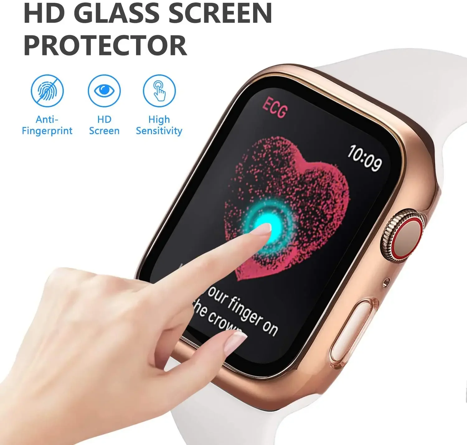 Tempered Glass+cover For Apple - مراجعة Garmin Smartwatch Accessories وسعره