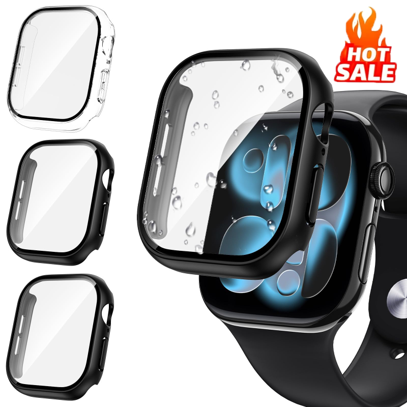 3pcs Glass+Cover For Apple Wat - مراجعة Smartwatch Band Accessories وسعره