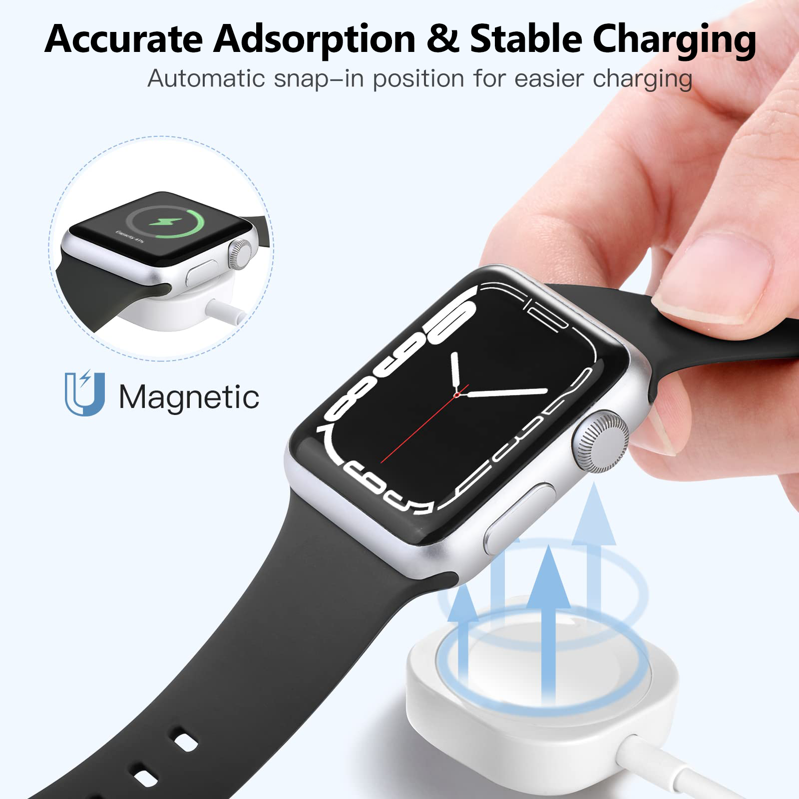 2 in 1 Magnetic Wireless USB A - مراجعة Watch Charger Cable وسعره