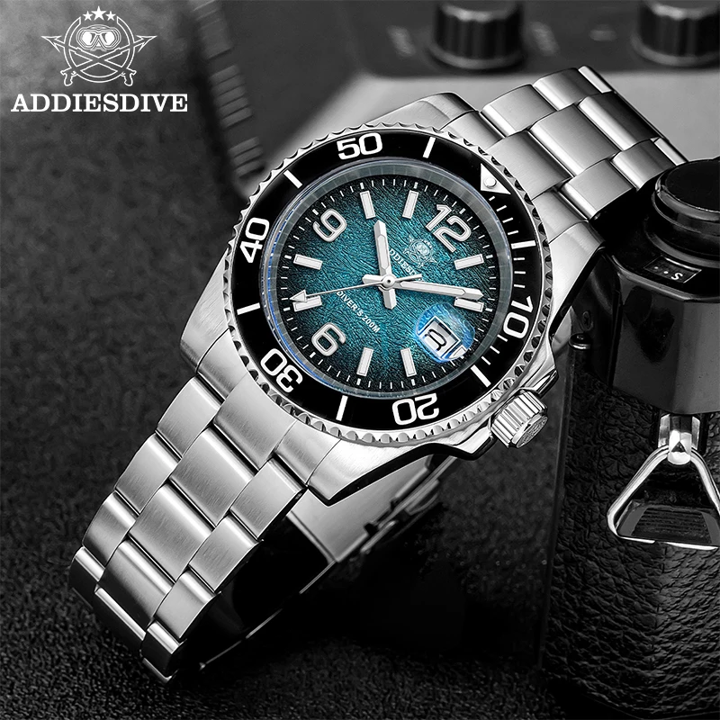 ADDIESDIVE 41mm Men Diving Wat - مراجعة Accessories With Watch وسعره