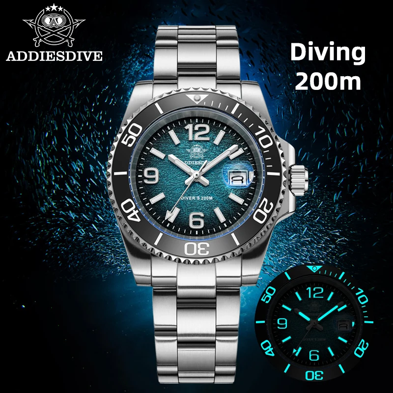 ADDIESDIVE 41mm Men Diving Wat - مراجعة Accessories With Watch وسعره