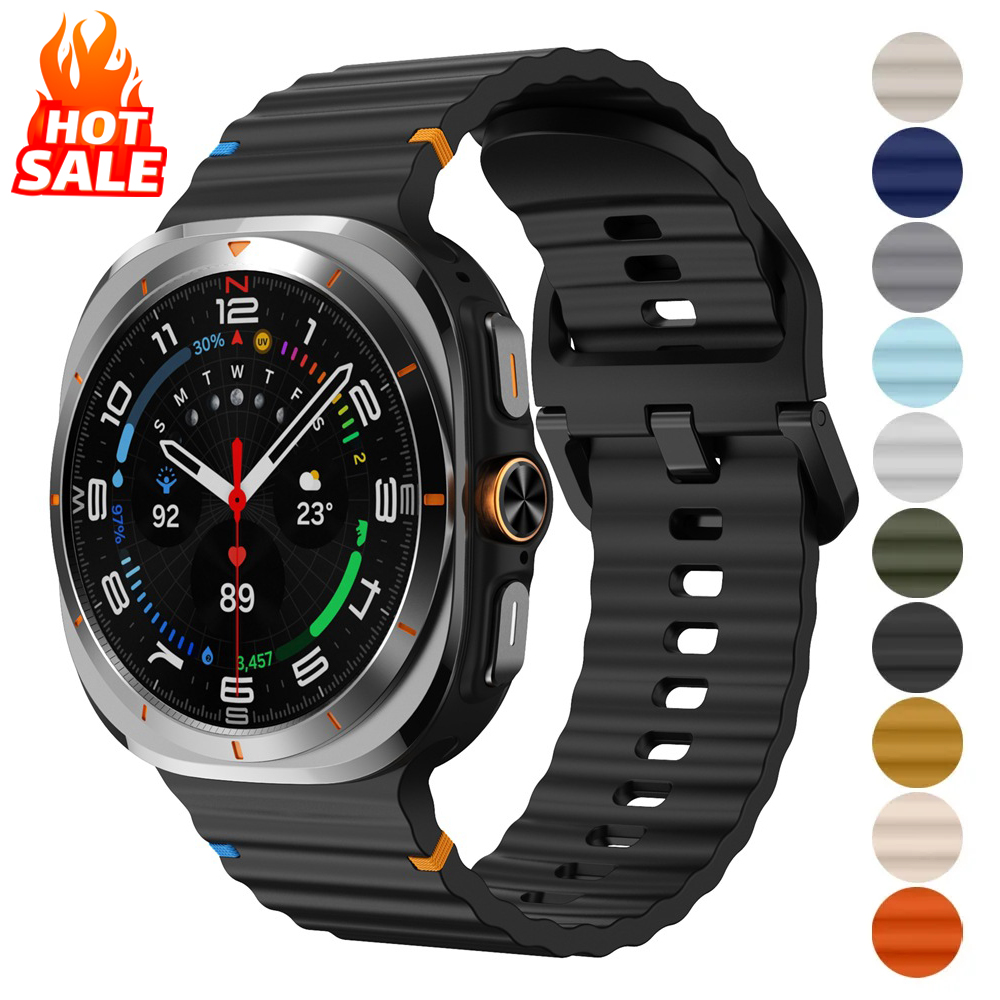 Silicone Strap For Samsung Gal - مراجعة Samsung Smartwatch Ultra Accessories وسعره