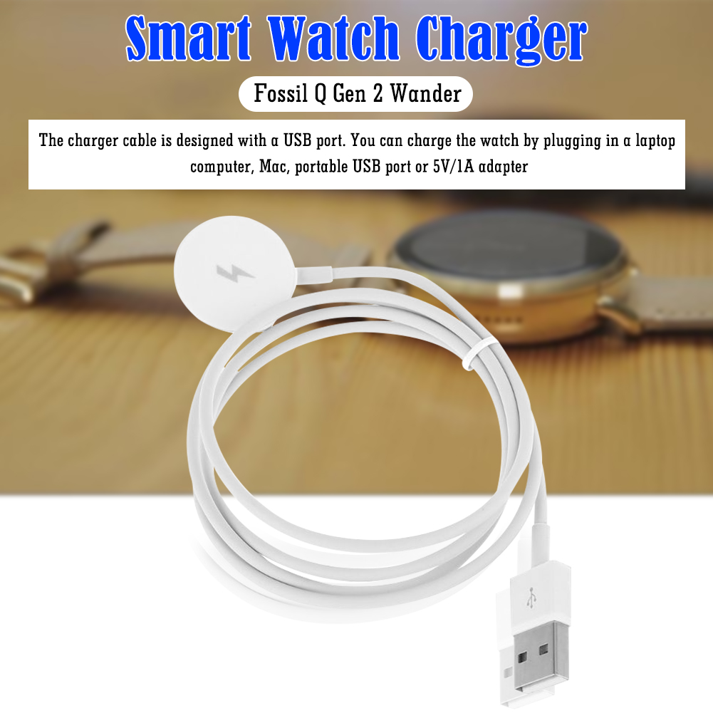 1m Smart Watch Magnetic Charge - مراجعة Fossil Smartwatch Accessories وسعره