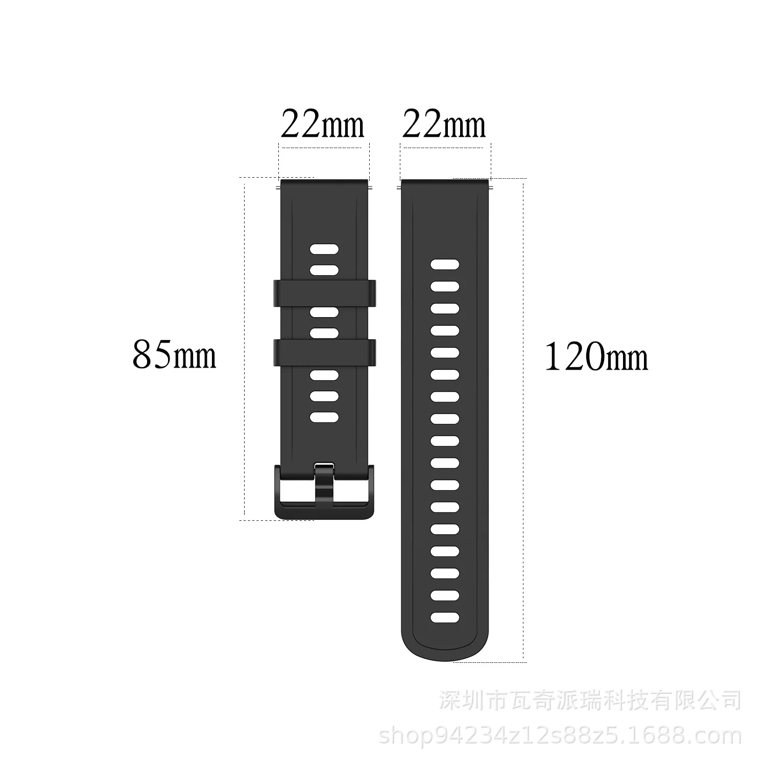 22mm Silicone Strap for Xiaomi - مراجعة Xiaomi Smartwatch S4 Accessories وسعره