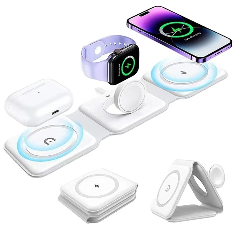 3-in-1 Magnetic Folding Wirele - مراجعة Wireless Charger Watch وسعره