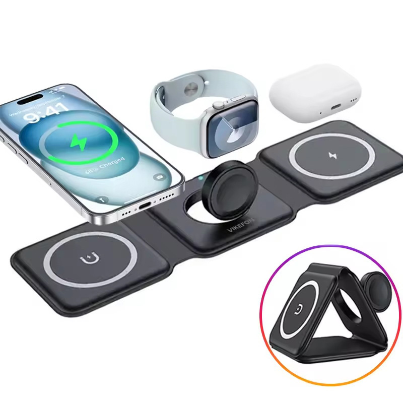 3-in-1 Magnetic Folding Wirele - مراجعة Wireless Charger Watch وسعره