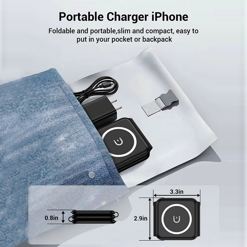 3-in-1 Magnetic Folding Wirele - مراجعة Wireless Charger Watch وسعره