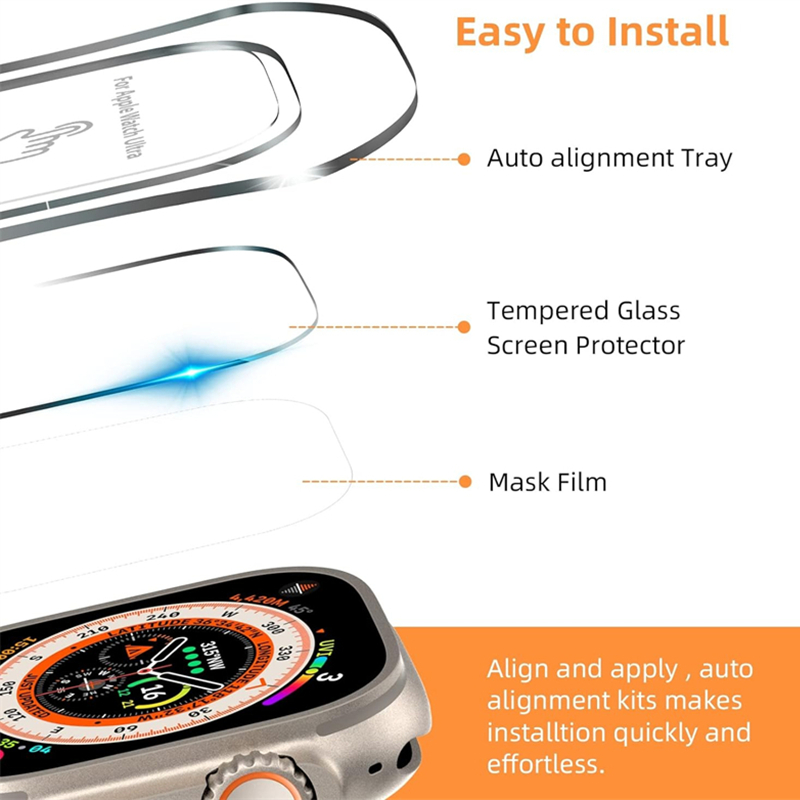 Tempered Glass For Apple Watch - مراجعة Watch Case Bumper وسعره
