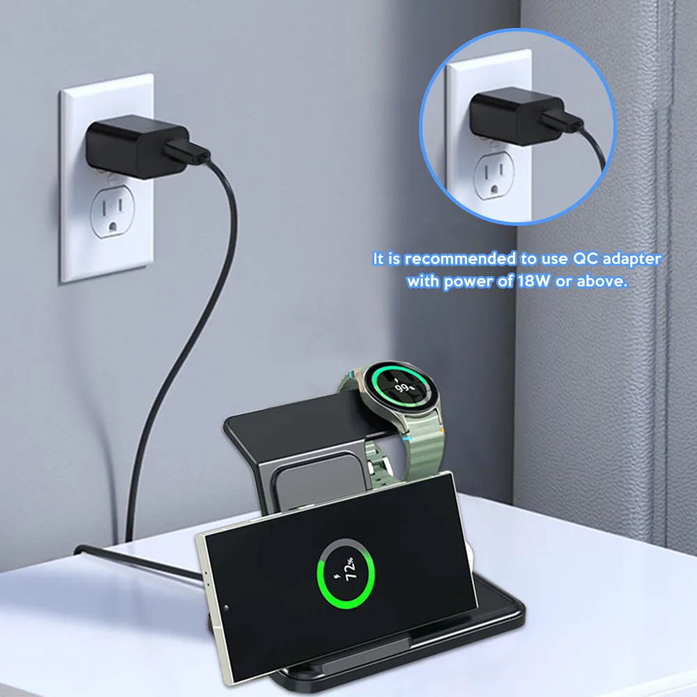 3 IN 1 Wireless Charger Statio - مراجعة Watch Charger Cable وسعره