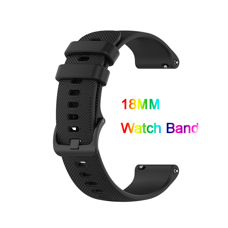 18mm Silicone Watch Band Compa - مراجعة Fossil Smartwatch Accessories وسعره