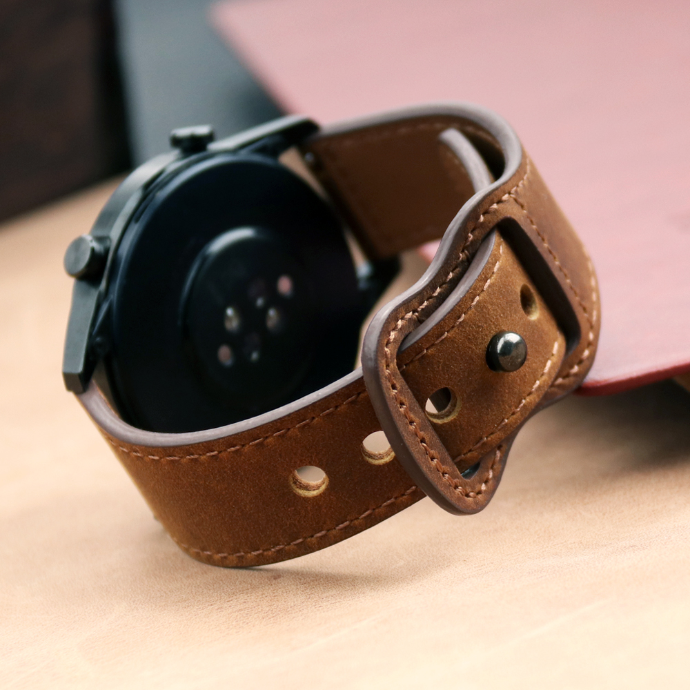 22mm Band Genuine Leather Watc - مراجعة Smartwatch Accessories Shop وسعره