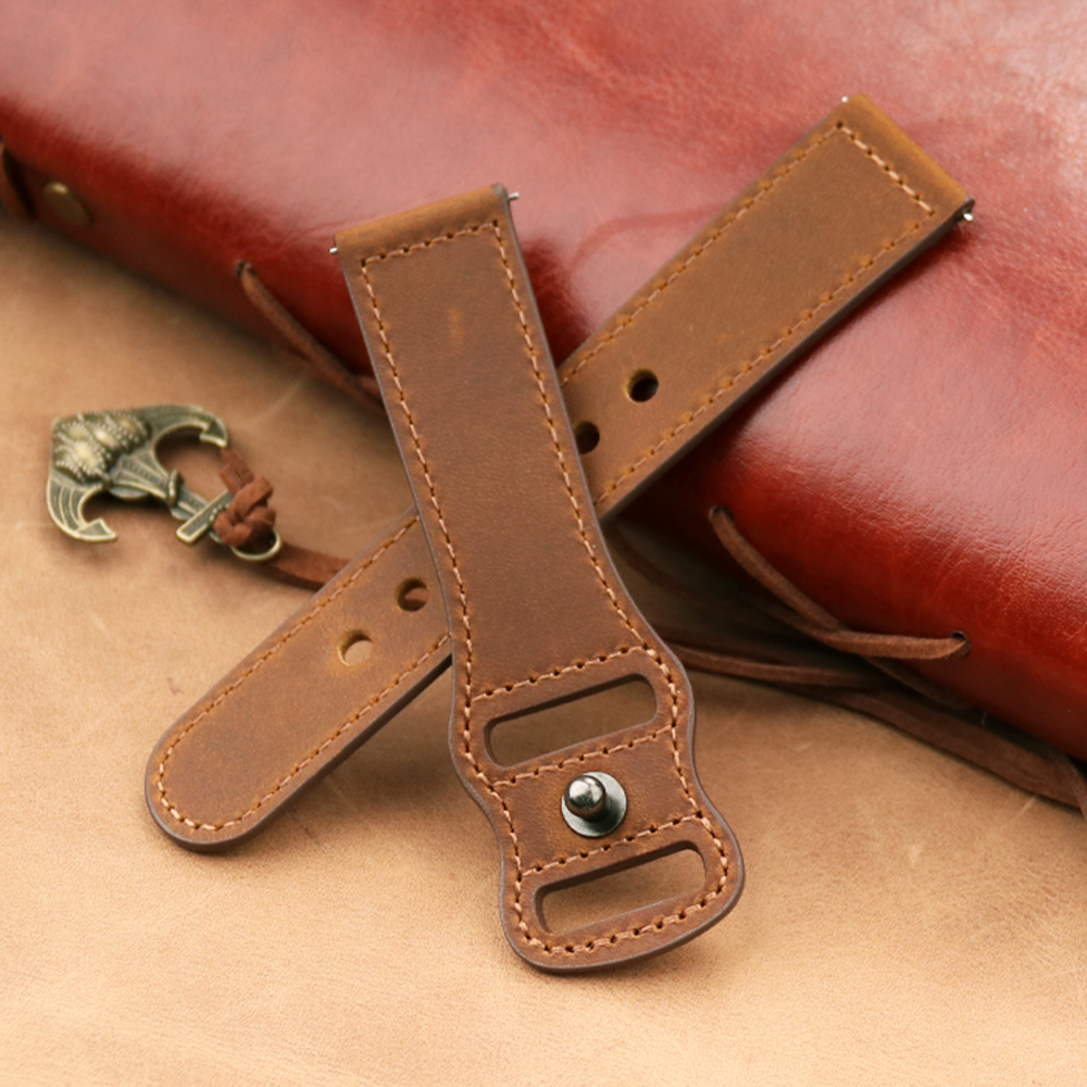 22mm Band Genuine Leather Watc - مراجعة Smartwatch Accessories Shop وسعره