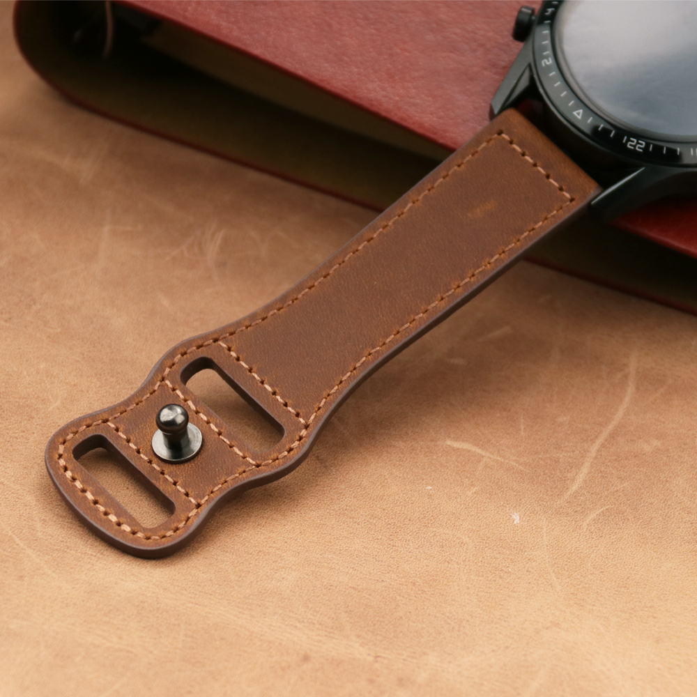 22mm Band Genuine Leather Watc - مراجعة Smartwatch Accessories Shop وسعره