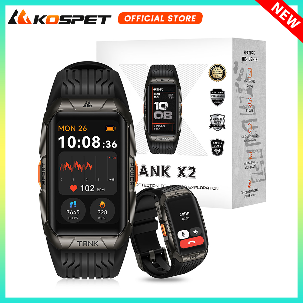 KOSPET TANK X2 Smart Watch For - مراجعة Smartwatch Face وسعره