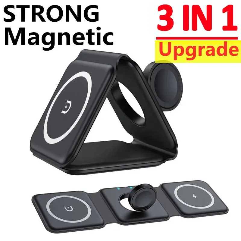 New 3in1 Foldable Wireless Cha - مراجعة Smartwatch X12 وسعره