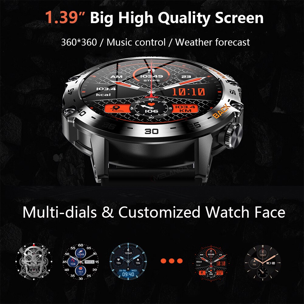 MEVADEN Steel 1.39 inch Men Lu - مراجعة Smartwatch Face وسعره