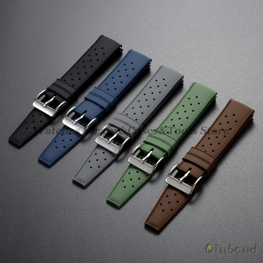 Premium Tropic Silicone Watch  - مراجعة Fossil Smartwatch Accessories وسعره