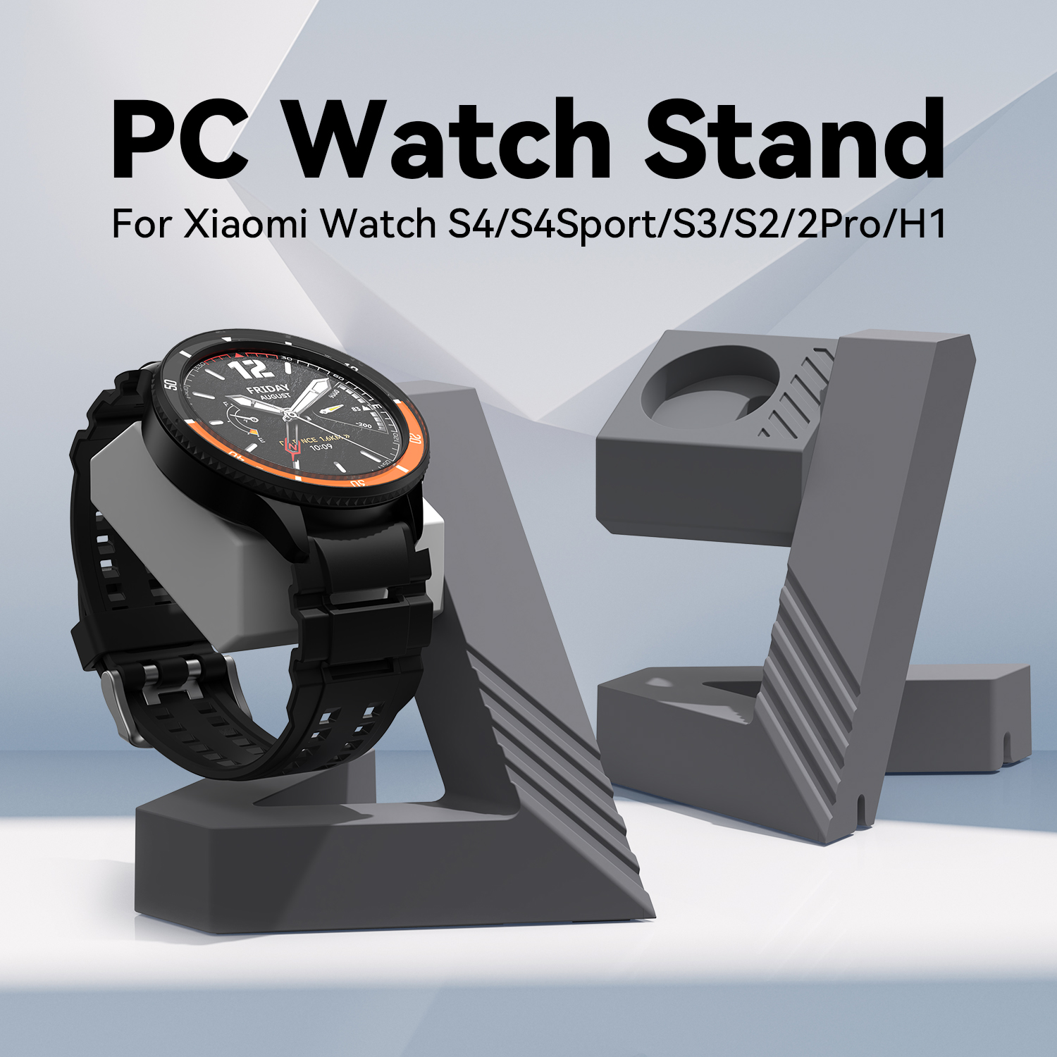 PC Geometric watch stand Dock  - مراجعة Xiaomi Smartwatch S4 Accessories وسعره