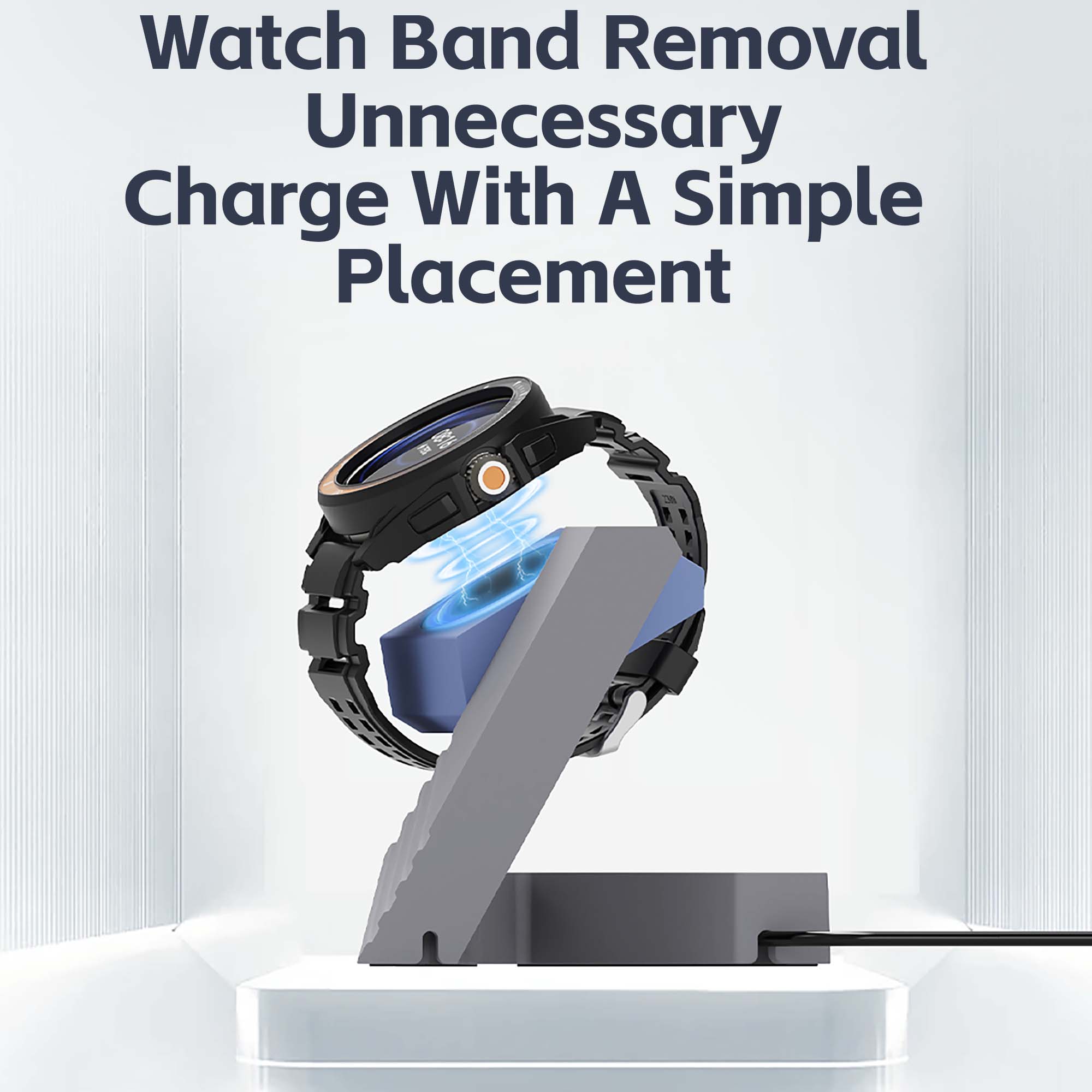 PC Geometric watch stand Dock  - مراجعة Xiaomi Smartwatch S4 Accessories وسعره