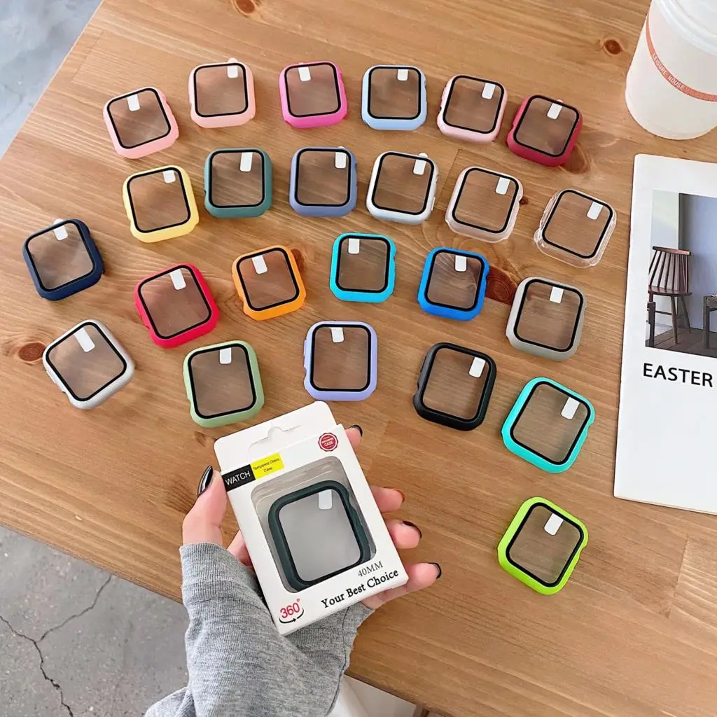 Glass+cover For Apple Watch Ca - مراجعة Smartwatch Band Accessories وسعره
