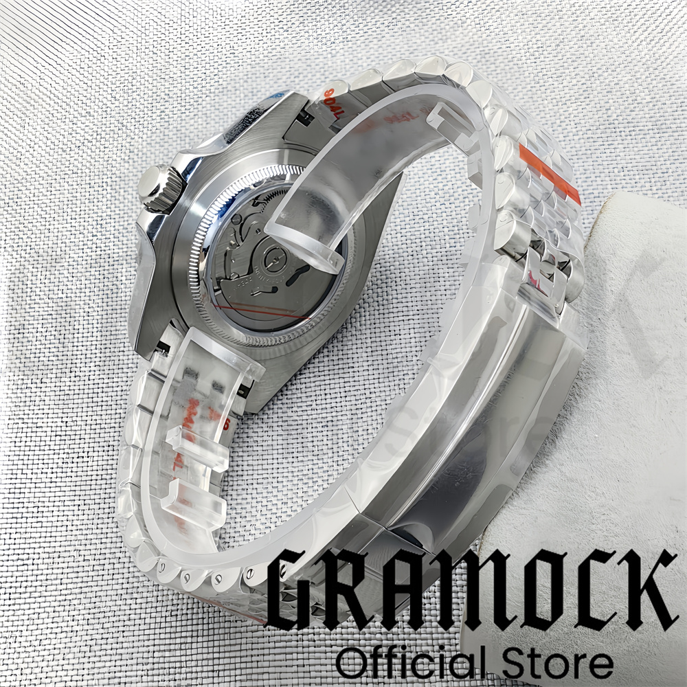 Gramock 40mm Men‘s NH34 Mechan - مراجعة Ceramic Link Bracelet وسعره