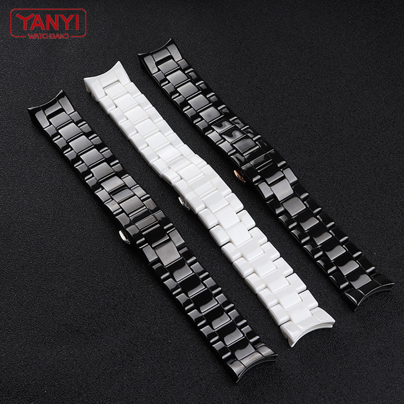 Ceramic Watchband  22mm Strap  - مراجعة Ceramic Link Bracelet وسعره
