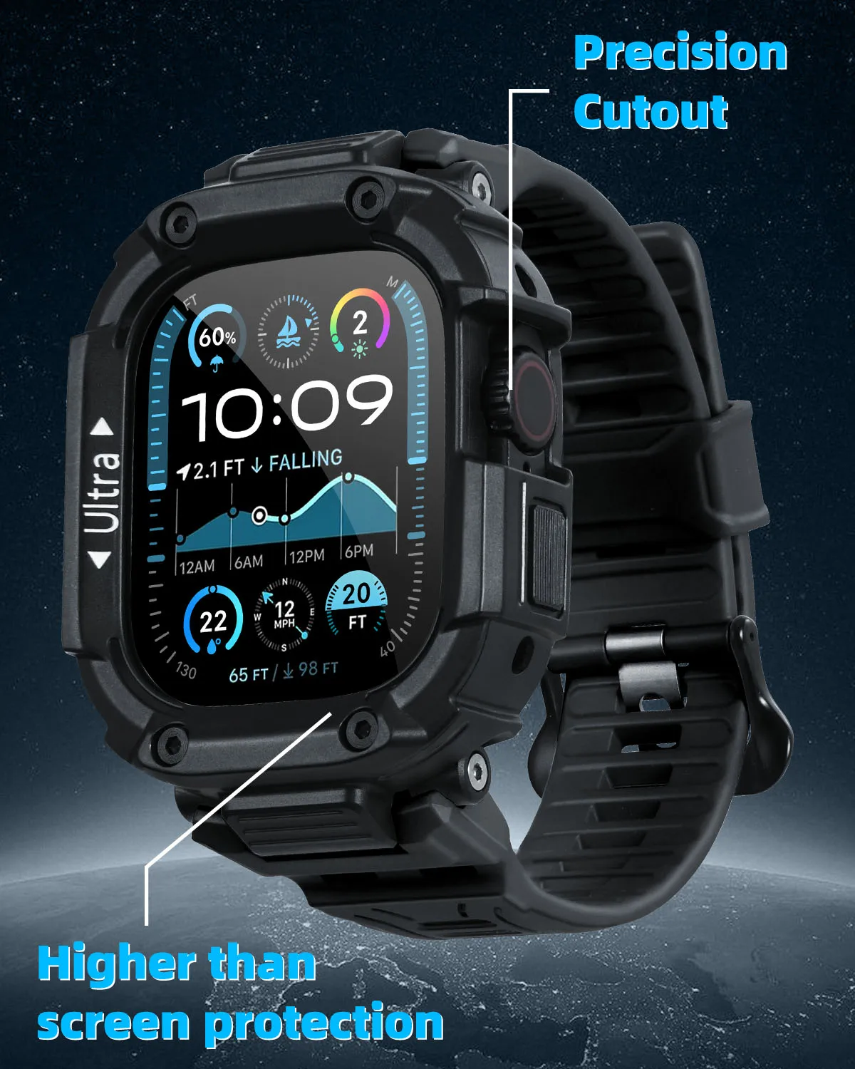 Oatsbasf Protector Frame Cover - مراجعة Watch Case Bumper وسعره