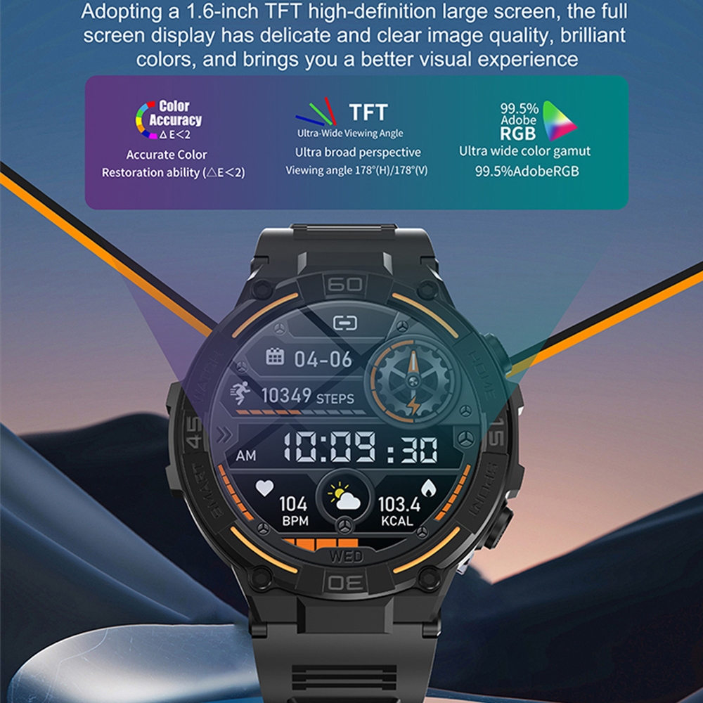Outdoor Military Rugged Smartw - مراجعة Smartwatch Face وسعره