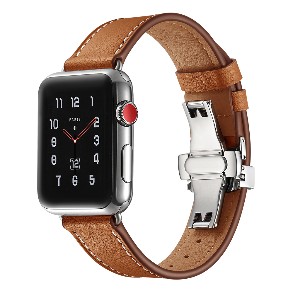 For Apple Watch Band Genuine L - مراجعة Smartwatch Accessories Shop وسعره