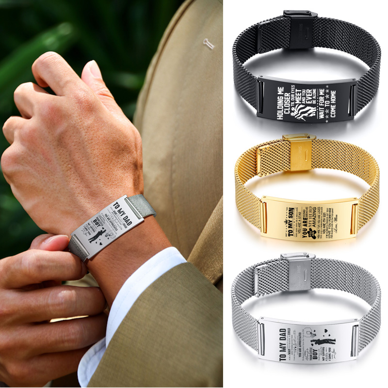 Men Bracelet Timeless Nature O - مراجعة Stainless Mesh Band وسعره