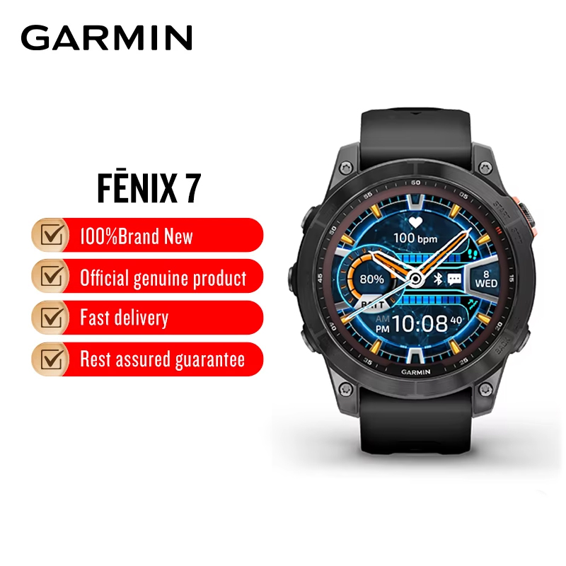 Garmin Fenix 7 Solar DLC Blood - مراجعة Smartwatch X18 وسعره