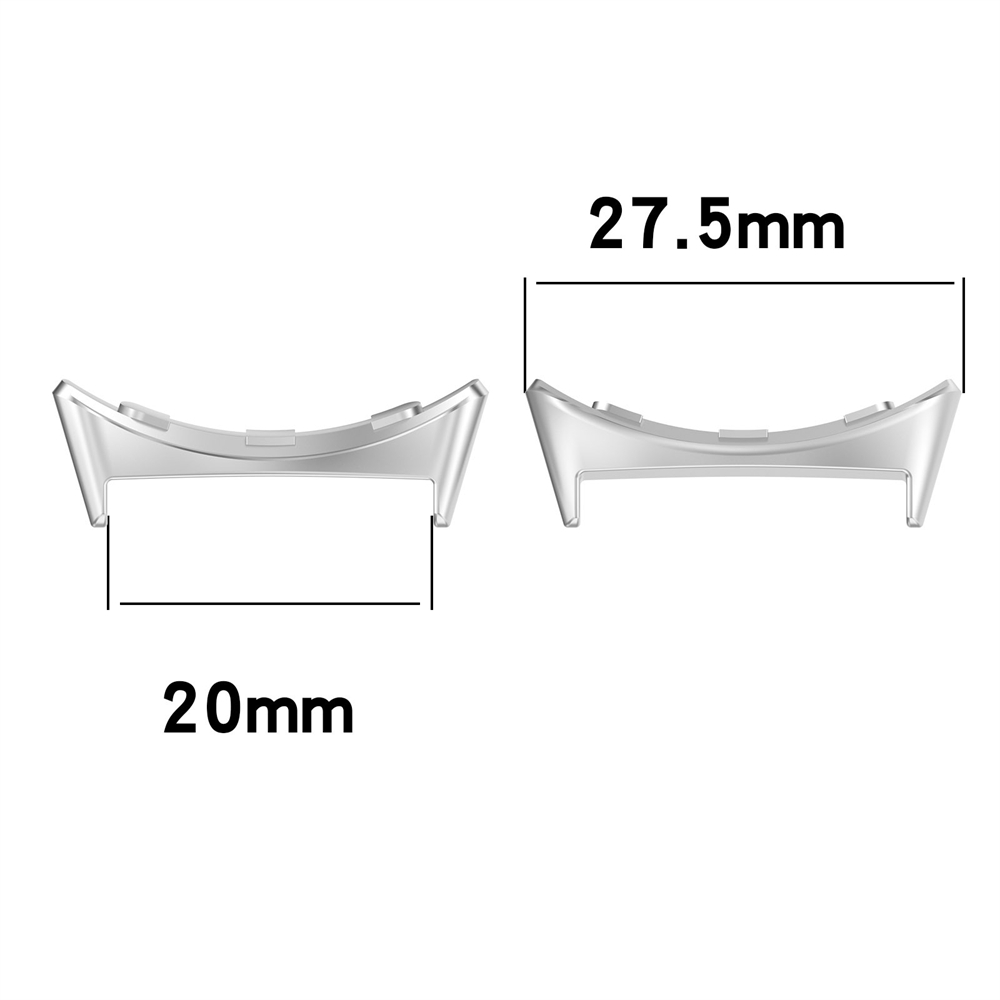 2PCS 20mm Metal Connector for  - مراجعة Smartwatch Band Accessories وسعره