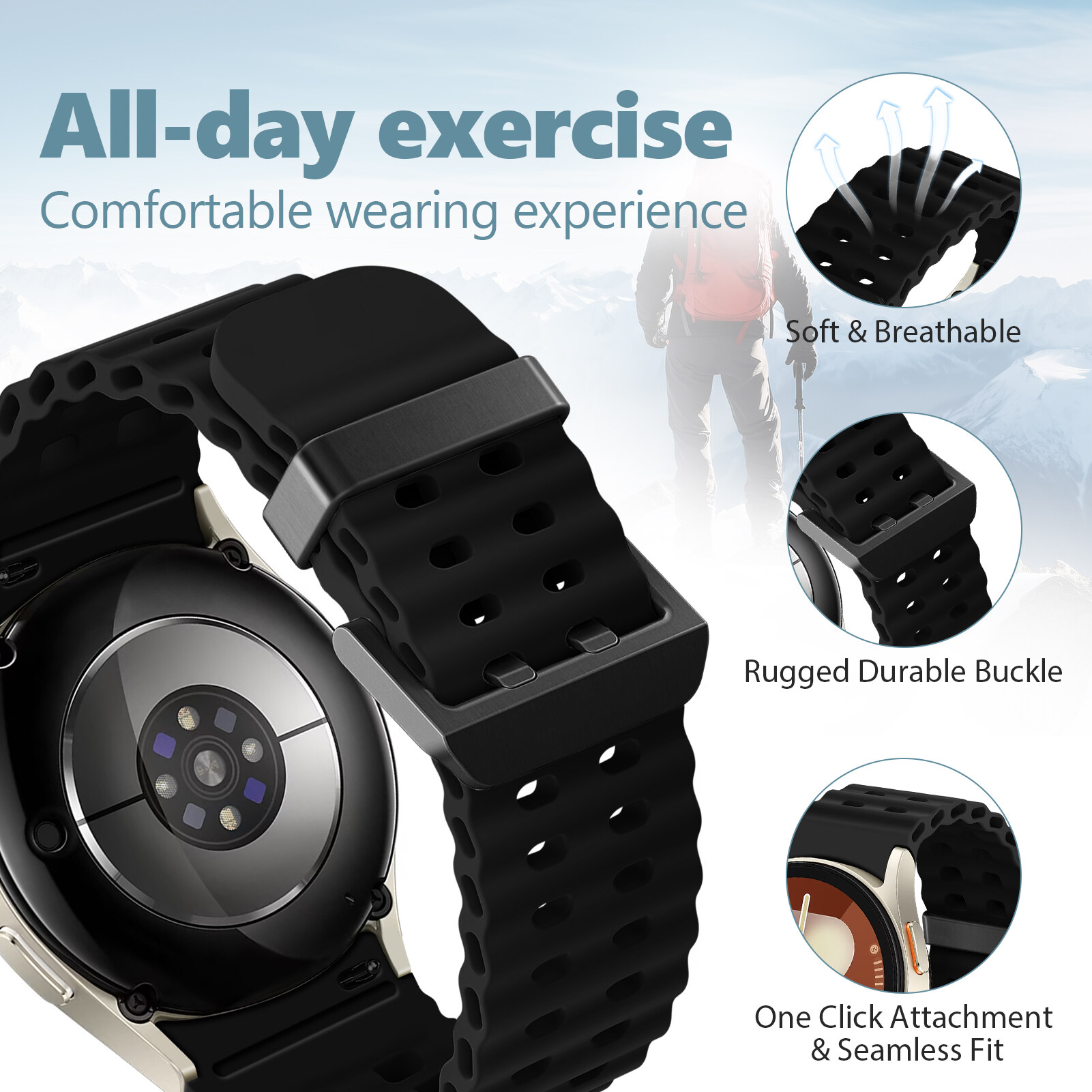 Band for Samsung Galaxy Watch  - مراجعة Samsung Smartwatch Ultra Accessories وسعره