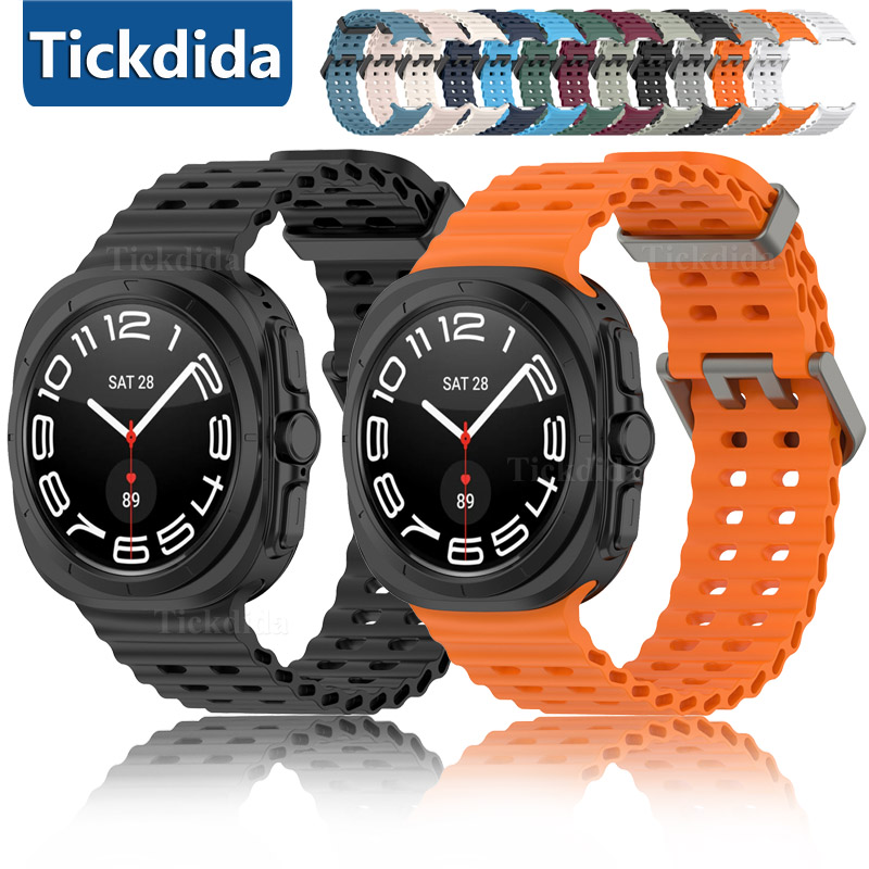 High Quality Silicone Strap fo - مراجعة Samsung Smartwatch Ultra Accessories وسعره
